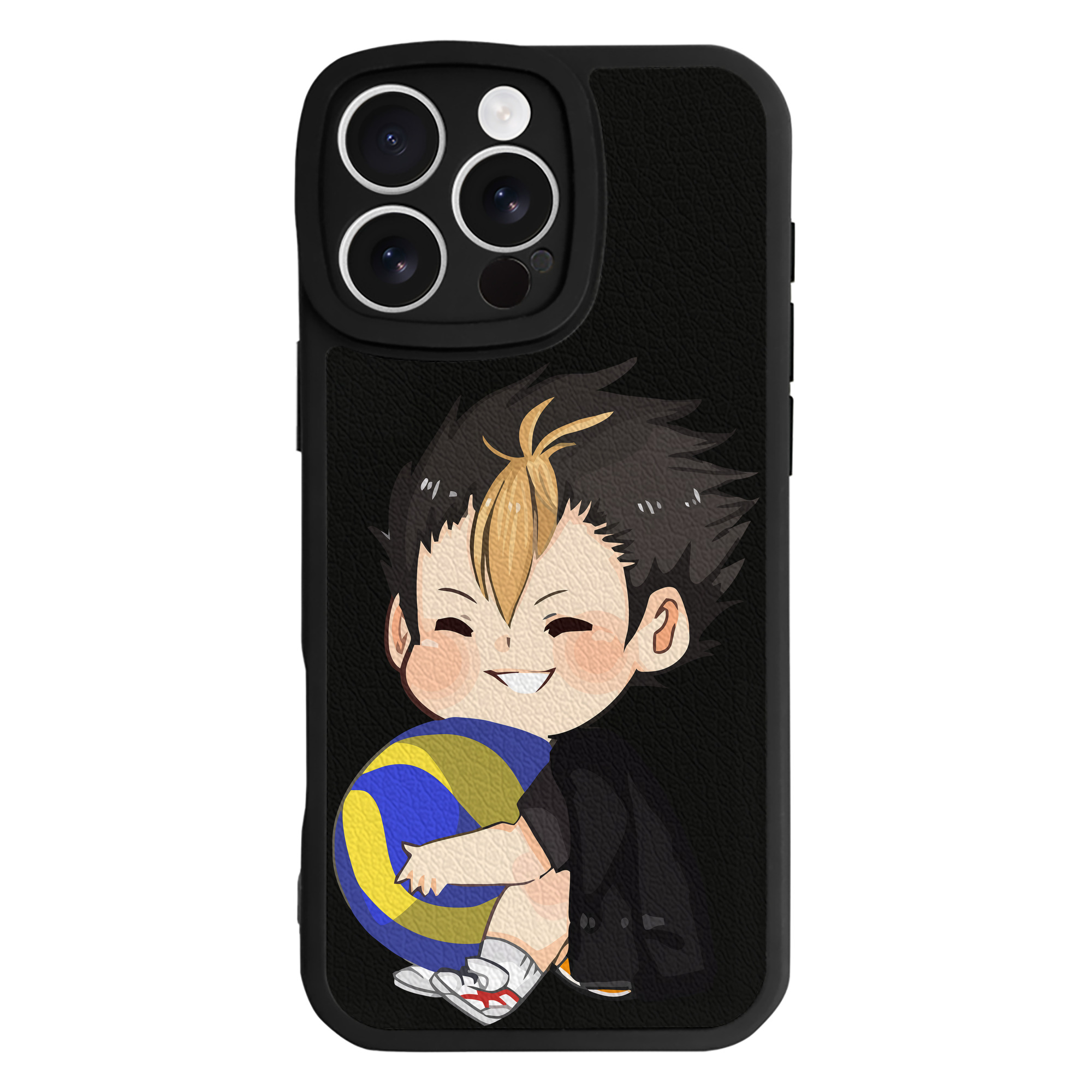 （画像用） ハイキュー!! Haikyu!! 【iPhone 16シリーズ対応】シリコンスマホケース（レザー調） 材質：シリコン
